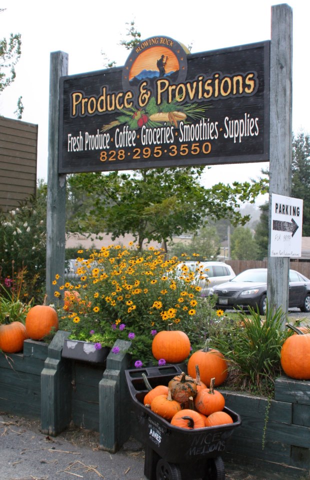 Blowing Rock Produce and Provisions located on 321 bypass beside Papa Joe's in Blowing Rock. Come see us!